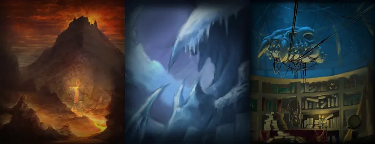 Mage talent tree paintings from the WoW Forever client