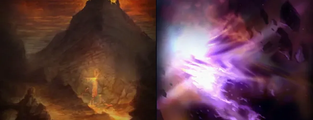 Mage and Shaman talent tree paintings from the WoW Forever client