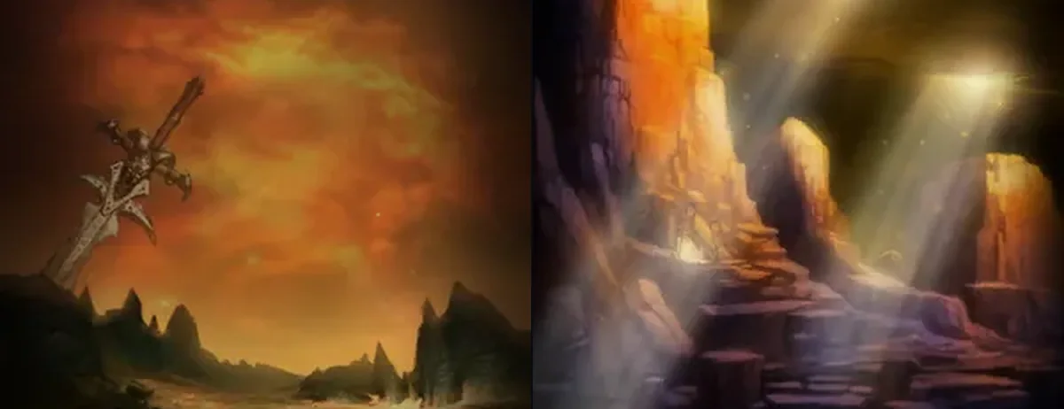 Peintures des arbres de talents du Guerrier et du Paladin du client WoW Forever