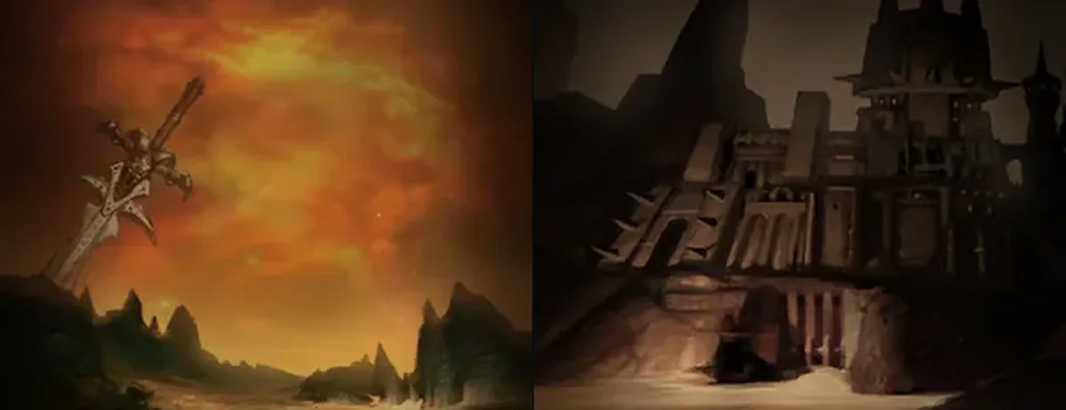 Les peintures des arbres de talents du guerrier et du voleur issues du client de WoW Forever