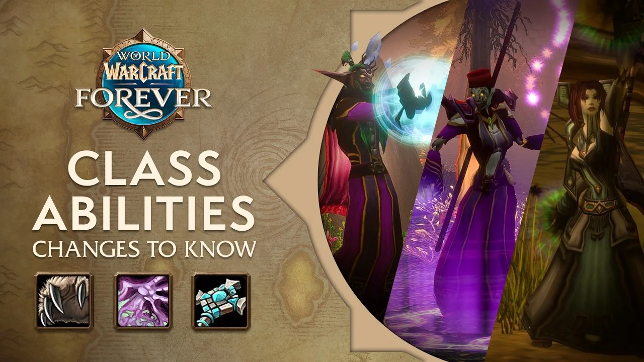 Blizzards Vorschaubild zu seinem Video „Class Highlights - Part 3: Druide, Hexenmeister, Priester | World of Warcraft: Forever“