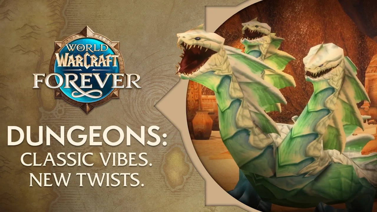 Blizzards Vorschaubild für sein Video Launch Dungeons | World of Warcraft: Forever