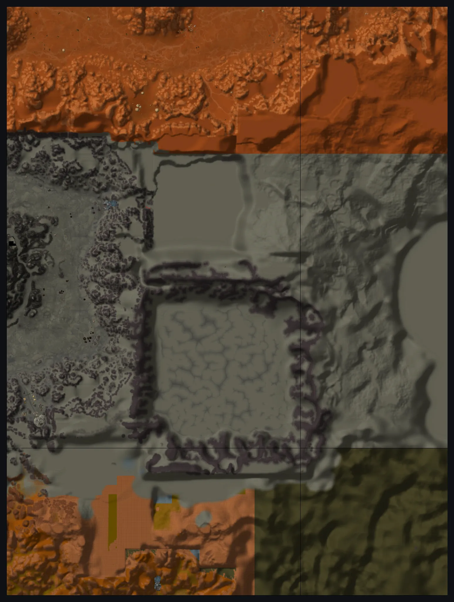 Karte Das Sengende Becken: Map