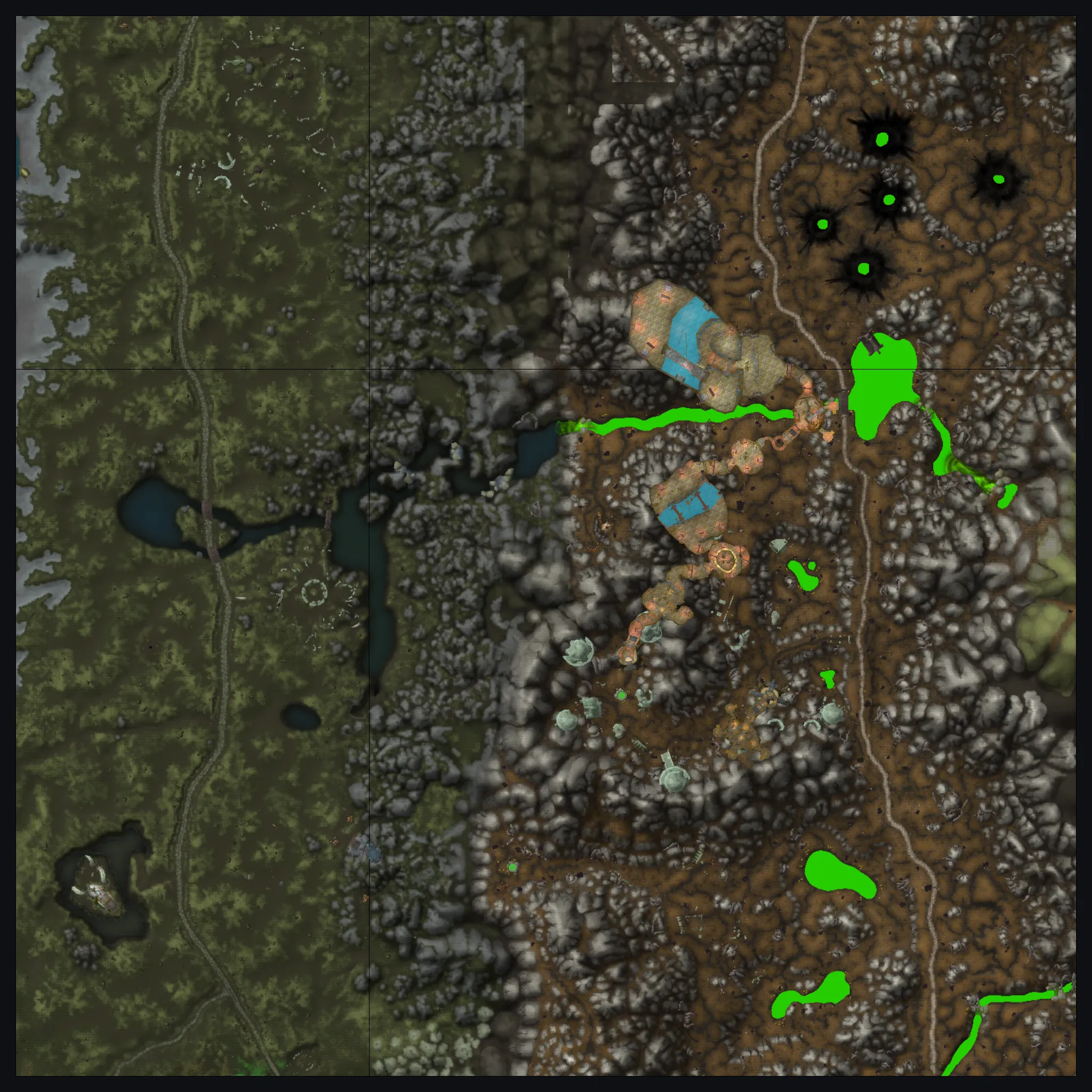 Karte Schattenfeste: Map