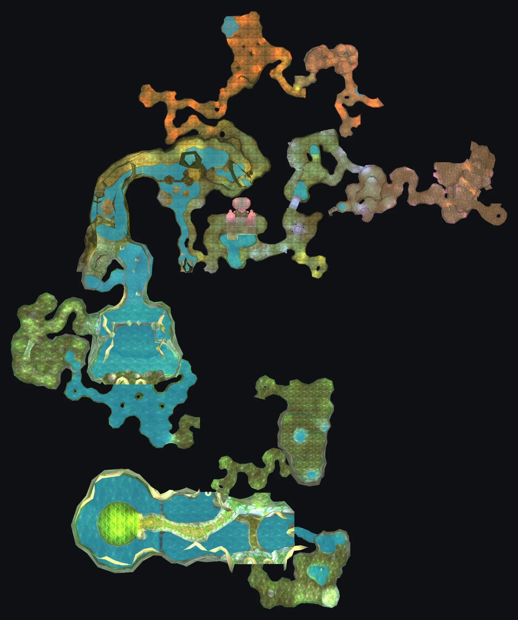 Maraudon map: Part 1: Noxxion, Razorlash ...