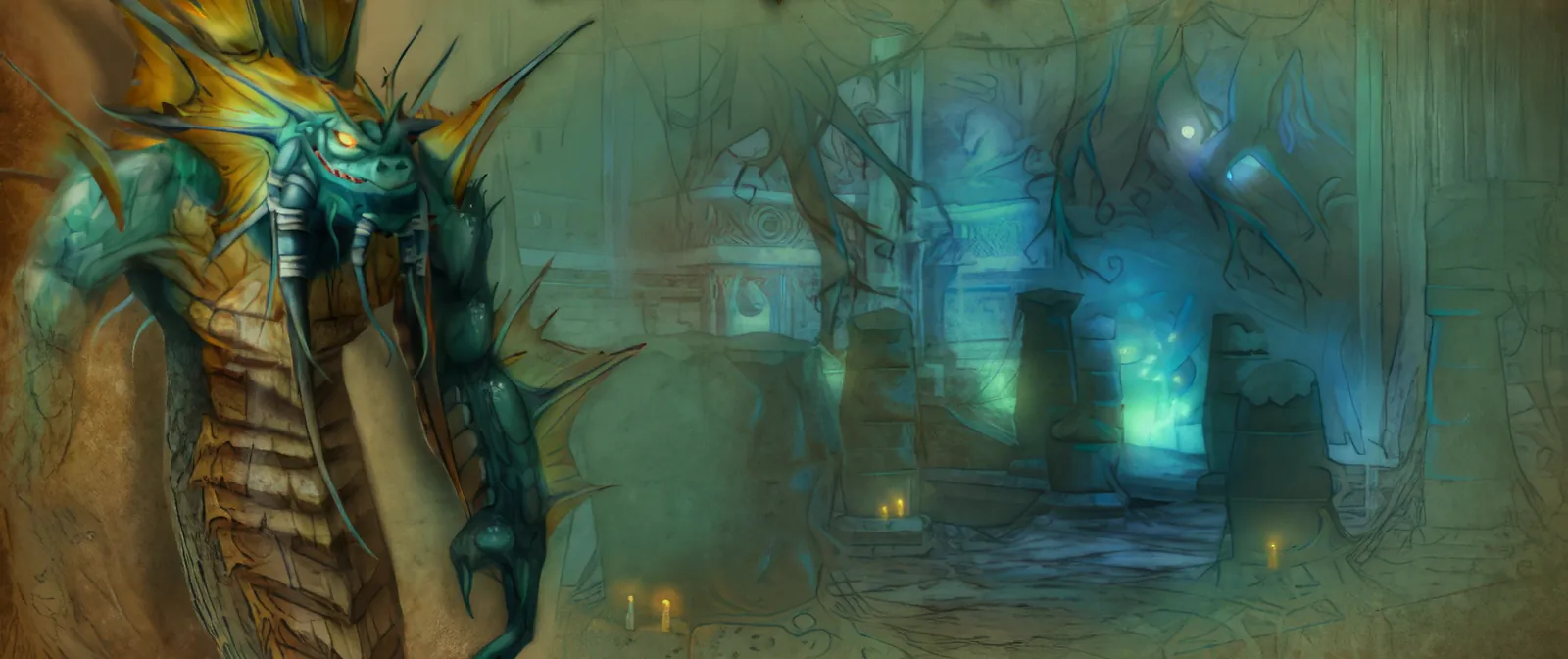 The Blackfathom Deeps loading screen from the WoW Forever client