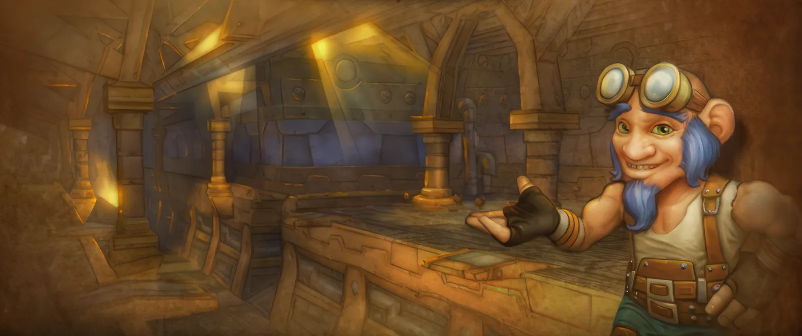 The Deeprun Tram loading screen from the WoW Forever client