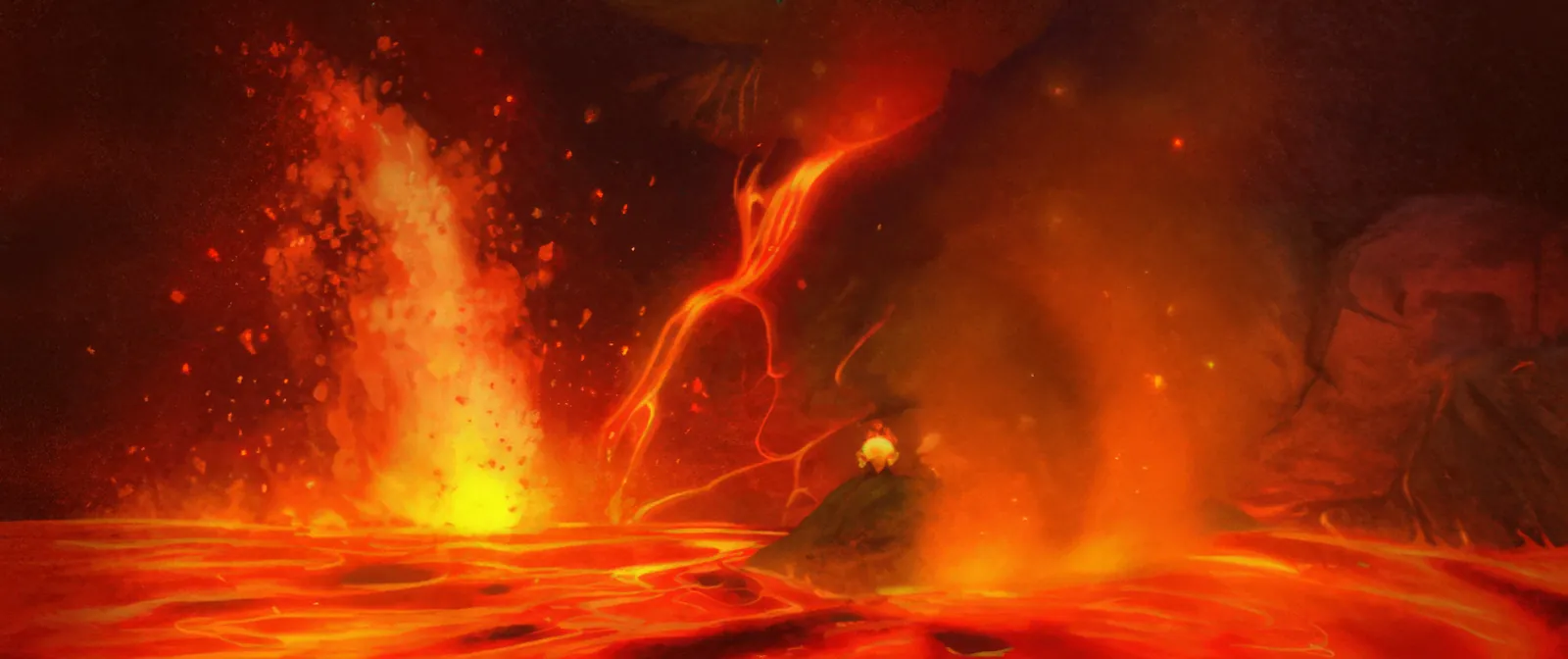 The Molten Core loading screen from the WoW Forever client