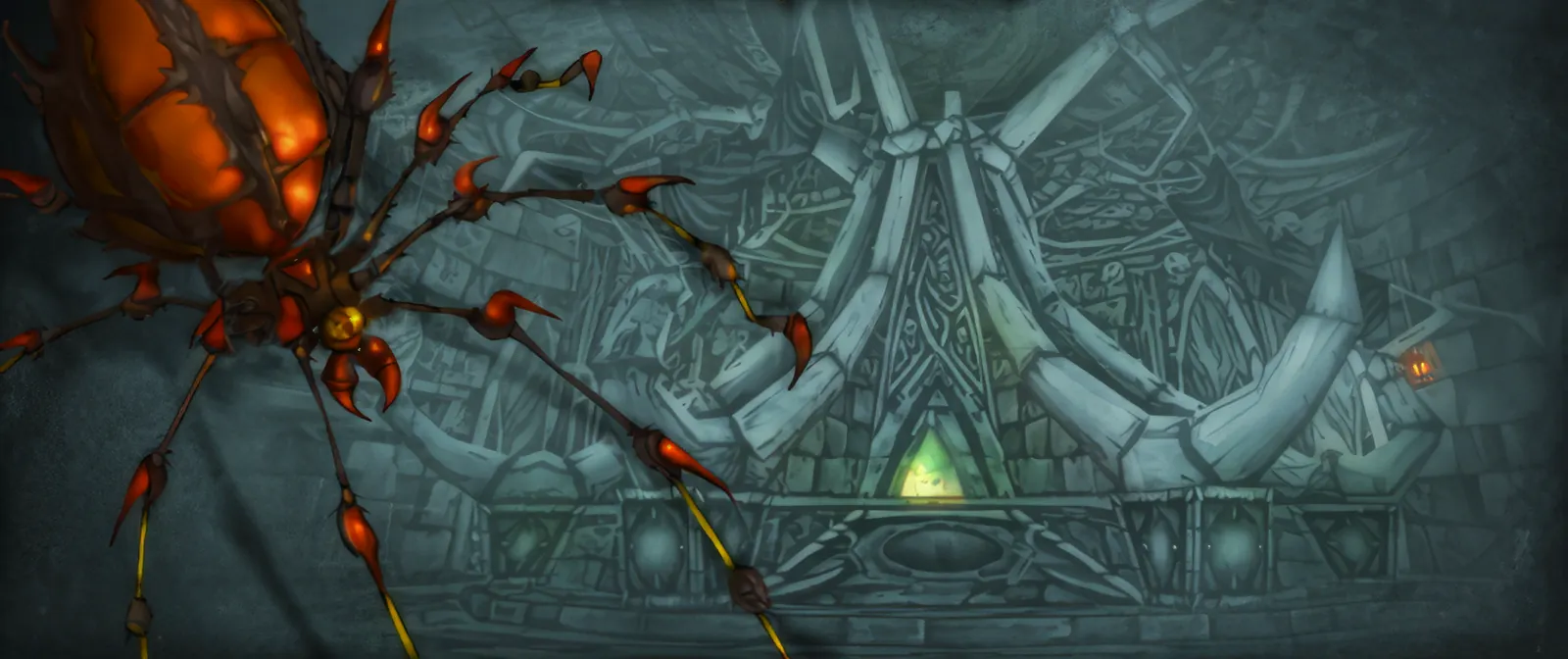 The Naxxramas loading screen from the WoW Forever client