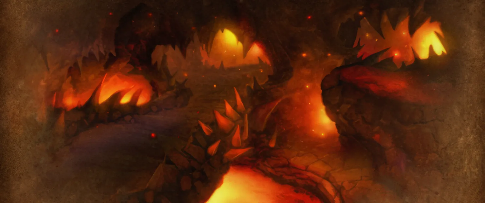 The Ragefire Chasm loading screen from the WoW Forever client