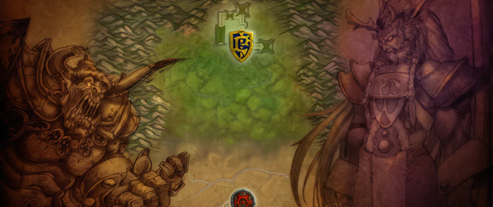 The Warsong Gulch loading screen from the WoW Forever client