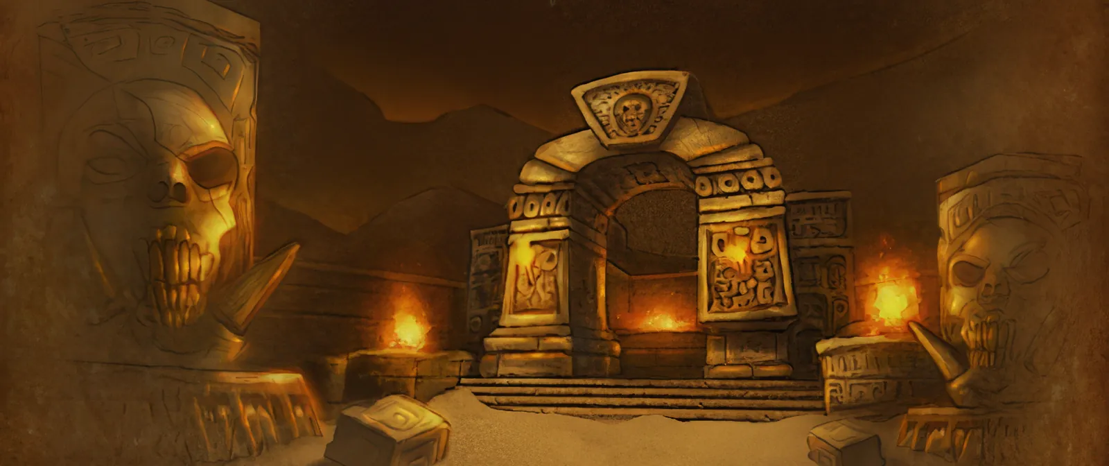 Der Ladebildschirm von Zul'Farrak aus dem WoW-Forever-Client