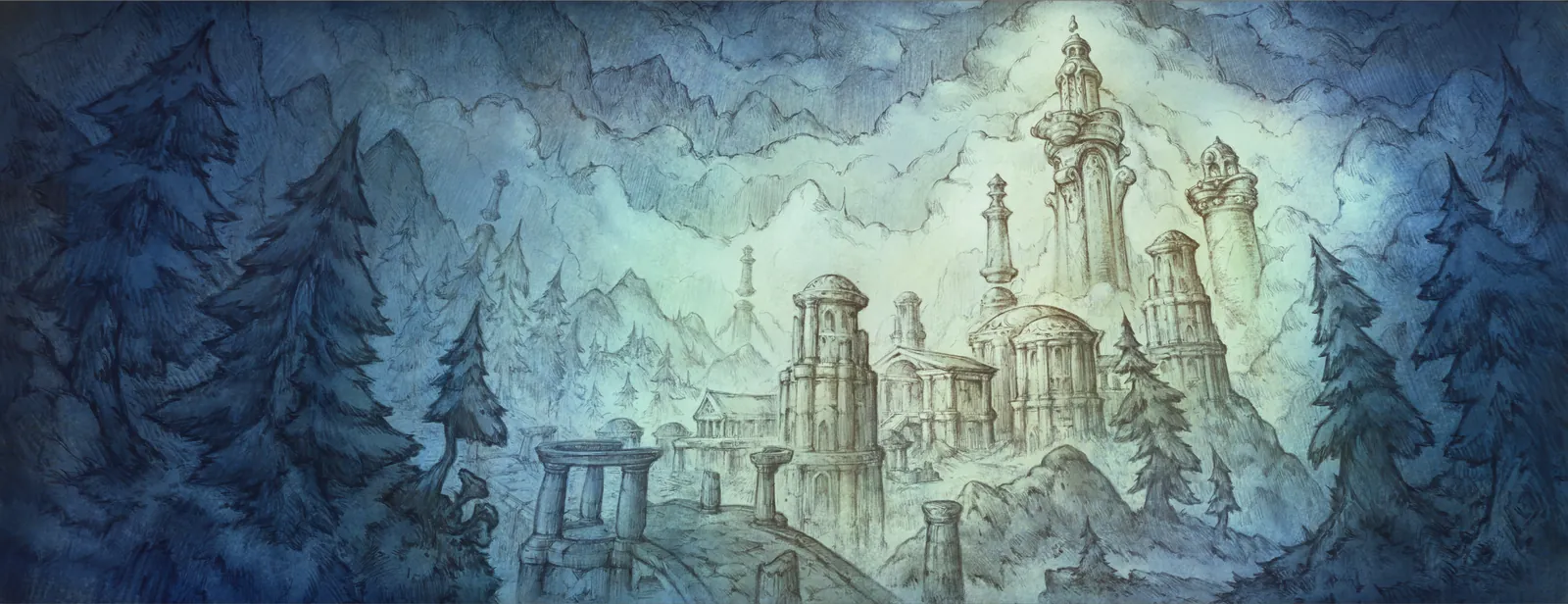 The Zephras Isle loading screen from the WoW Forever client