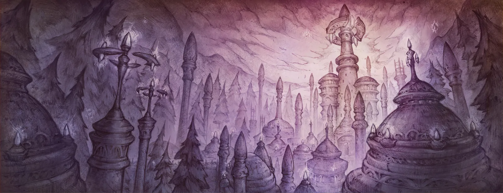 The City of Dalaran loading screen from the WoW Forever client