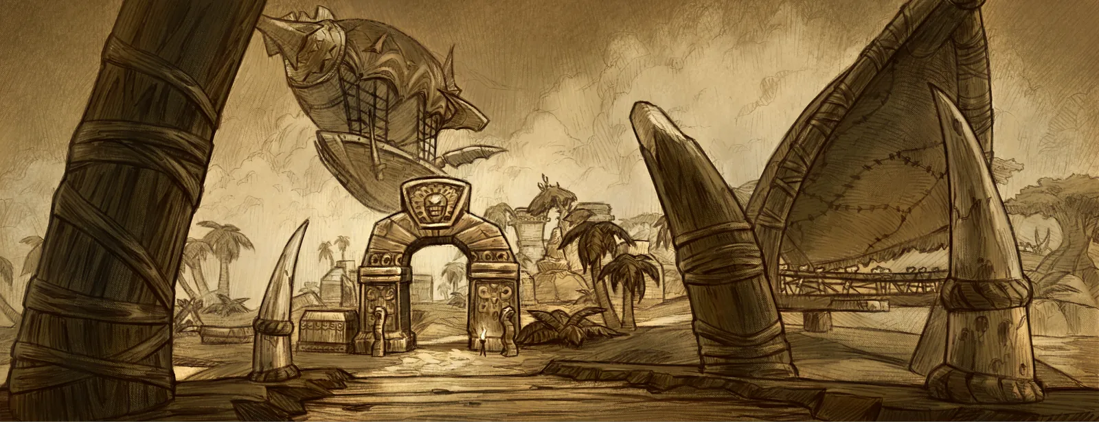 The Darkspear Islands loading screen from the WoW Forever client