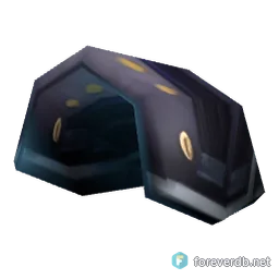 Chromite Pauldrons, rendered from the Forever client