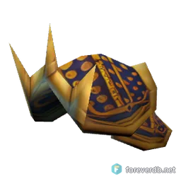 Darkspear Shoulderguards, rendered from the Forever client