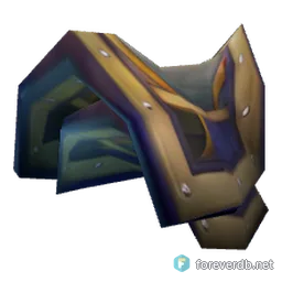 Glyphed Epaulets, rendered from the Forever client