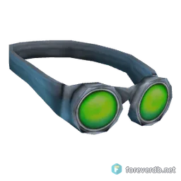 Green Tinted Goggles, rendered from the Forever client
