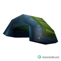Dervish Spaulders, rendered from the Forever client