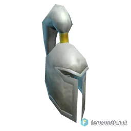 Knight-Lieutenant's Mail Helmet, rendered from the Forever client