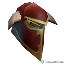 Knight-Lieutenant's Lamellar Helm, rendered from the Forever client