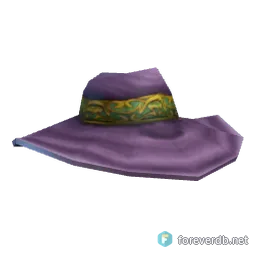 Embroidered Hat, rendered from the Forever client