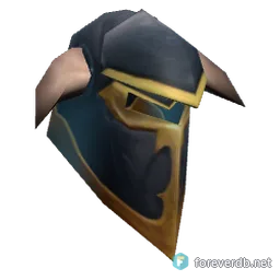 Ornate Mithril Helm, rendered from the Forever client