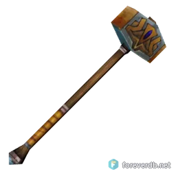 Bronze Warhammer, rendered from the Forever client