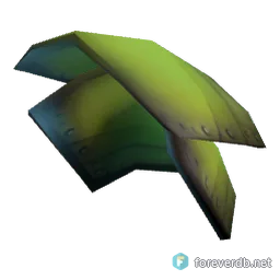 Heavy Lamellar Pauldrons, rendered from the Forever client