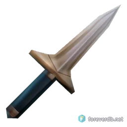 Balanced Throwing Dagger, rendered from the Forever client
