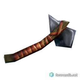 Weighted Throwing Axe, rendered from the Forever client