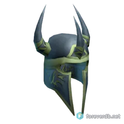 Blood Guard's Restored Leather Helm, rendered from the Forever client
