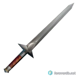 Daryl's Shortsword, rendered from the Forever client