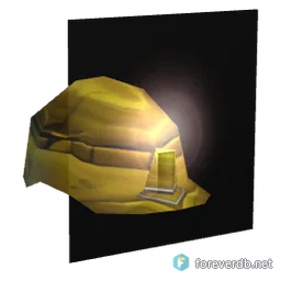 Goblin Mining Helmet, rendered from the Forever client
