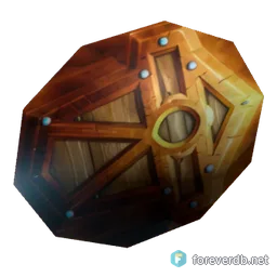 Crested Buckler, rendered from the Forever client