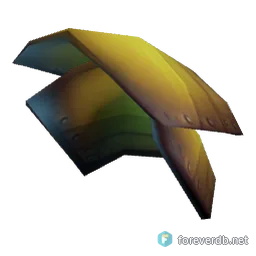 Valorous Pauldrons, rendered from the Forever client