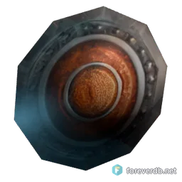 Dokebi Buckler, rendered from the Forever client