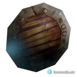 Round Buckler, rendered from the Forever client