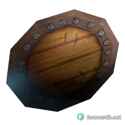 Tribal Buckler, rendered from the Forever client