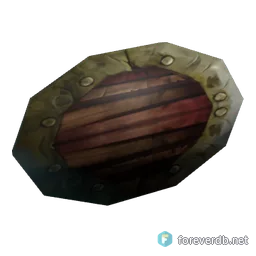 Bent Large Shield, rendered from the Forever client
