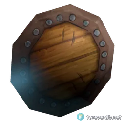 Large Round Shield, rendered from the Forever client