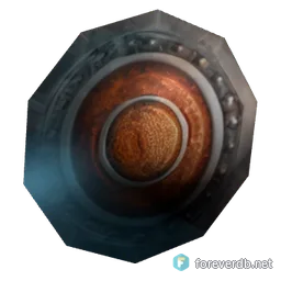Warmonger's Buckler, rendered from the Forever client