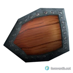 Worn Heater Shield, rendered from the Forever client