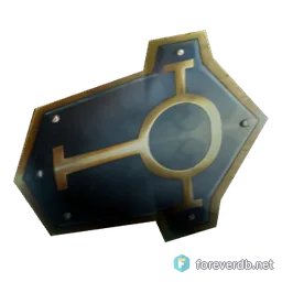 Ornate Shield, rendered from the Forever client