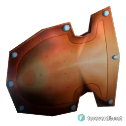 Embossed Plate Shield, rendered from the Forever client