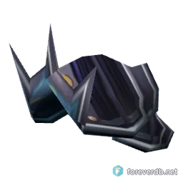 Nightshade Spaulders, rendered from the Forever client