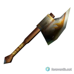 Dwarven Hatchet, rendered from the Forever client
