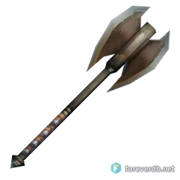 Short-handled Battle Axe, rendered from the Forever client