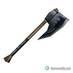 Black Metal War Axe, rendered from the Forever client